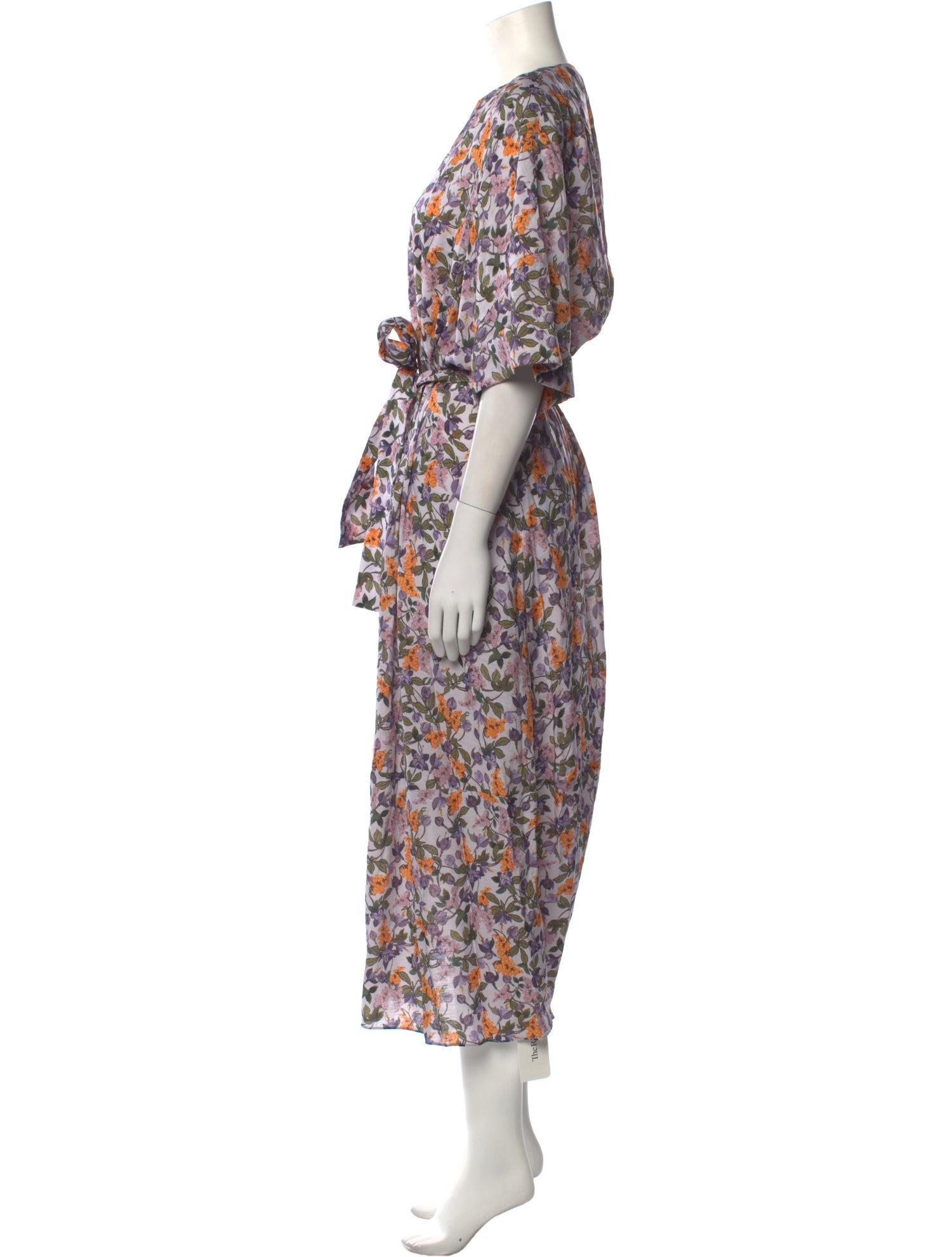 Vince Floral Print Long Dress