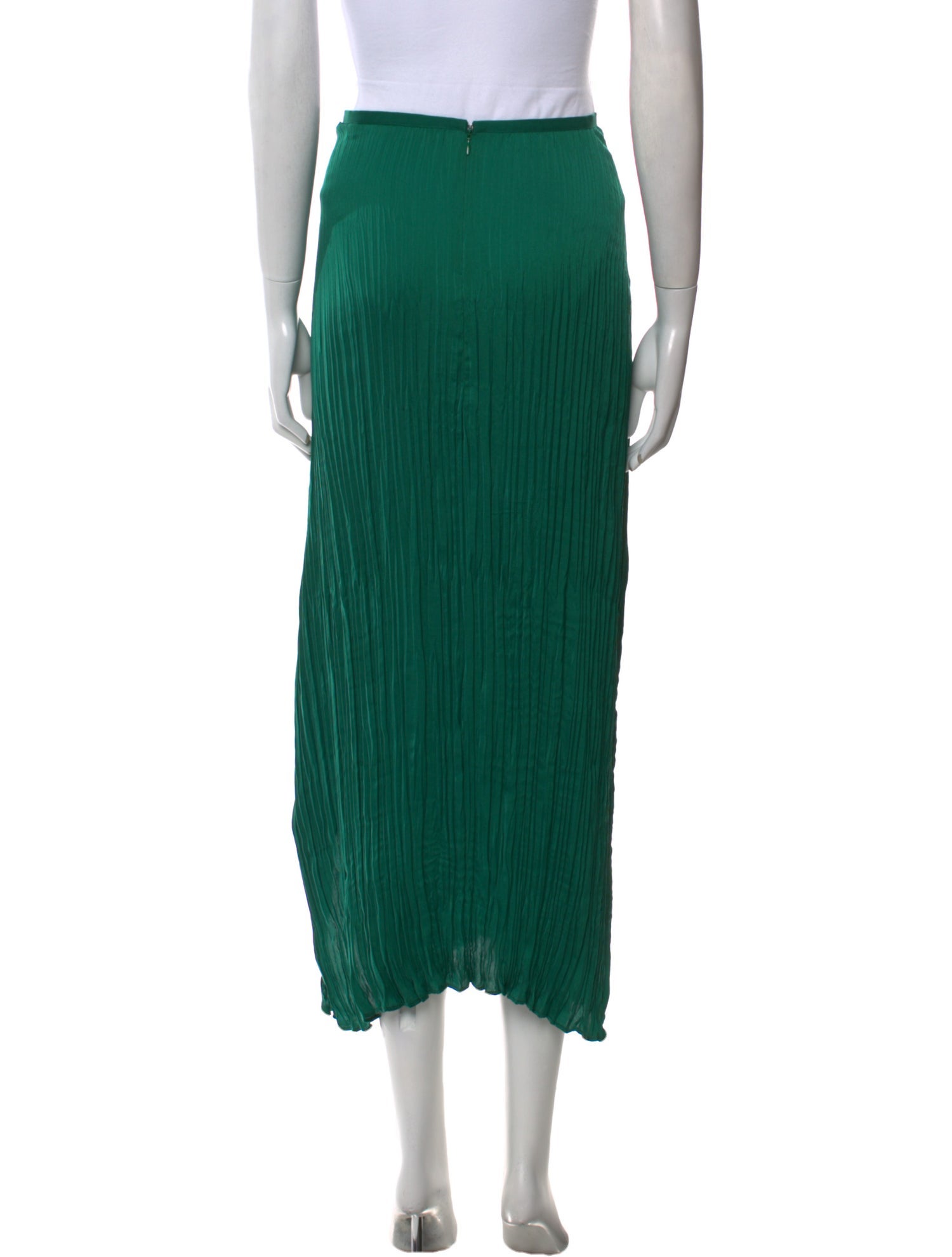 Vince Pleated Accents Midi Length Skirt