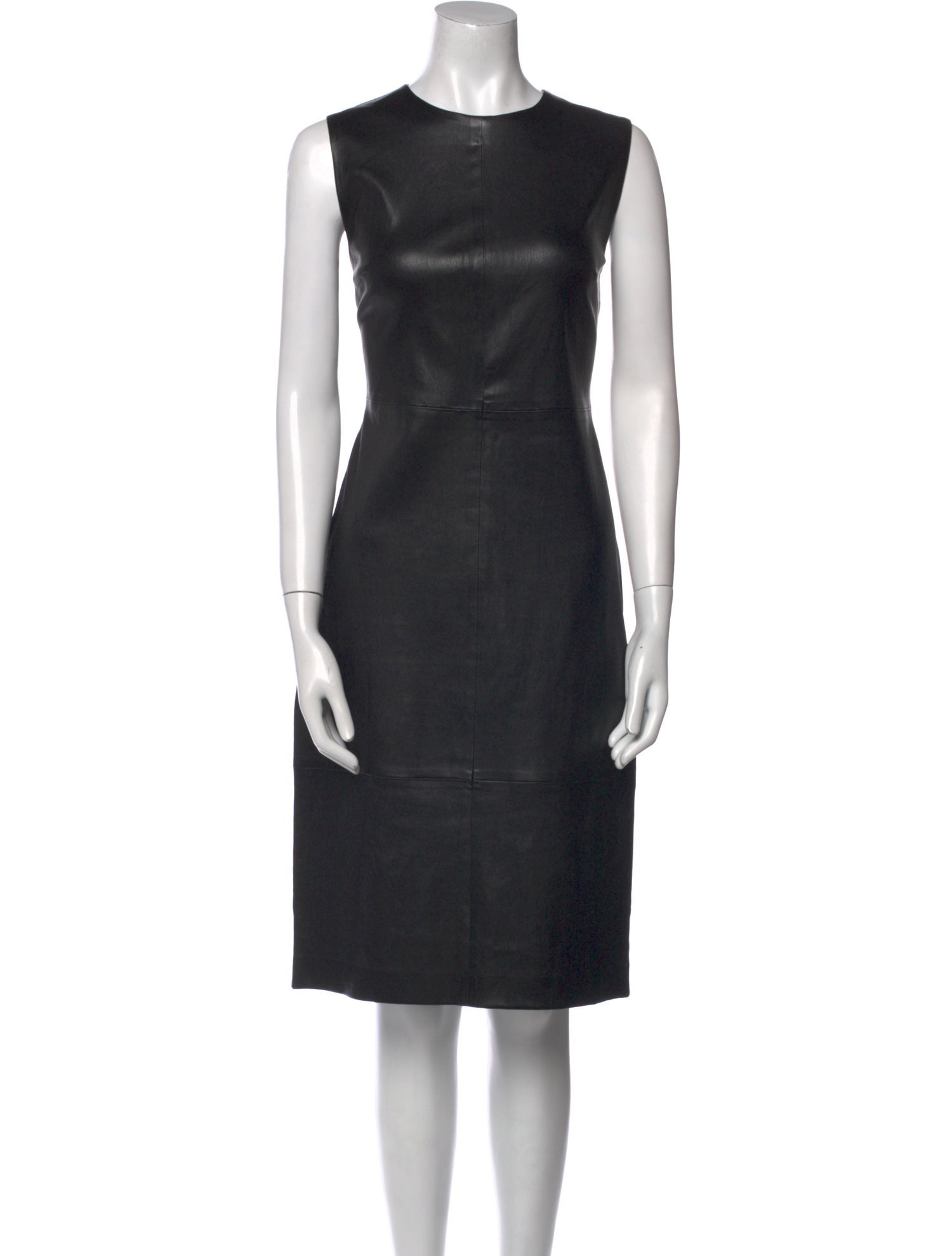 Vince Leather Midi Length Dress