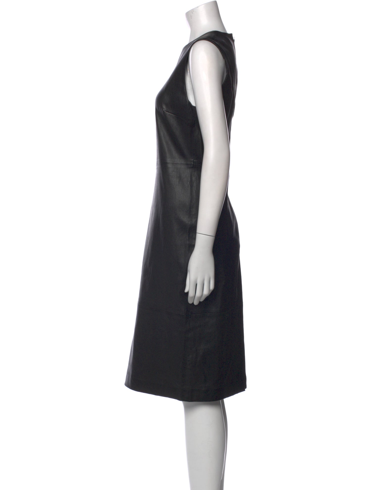 Vince Leather Midi Length Dress