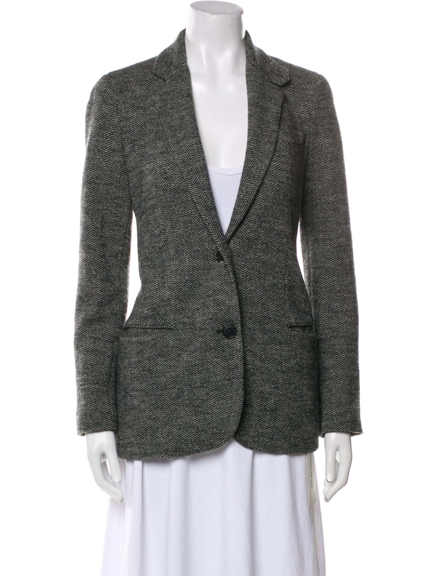 Vince Wool Printed Blazer