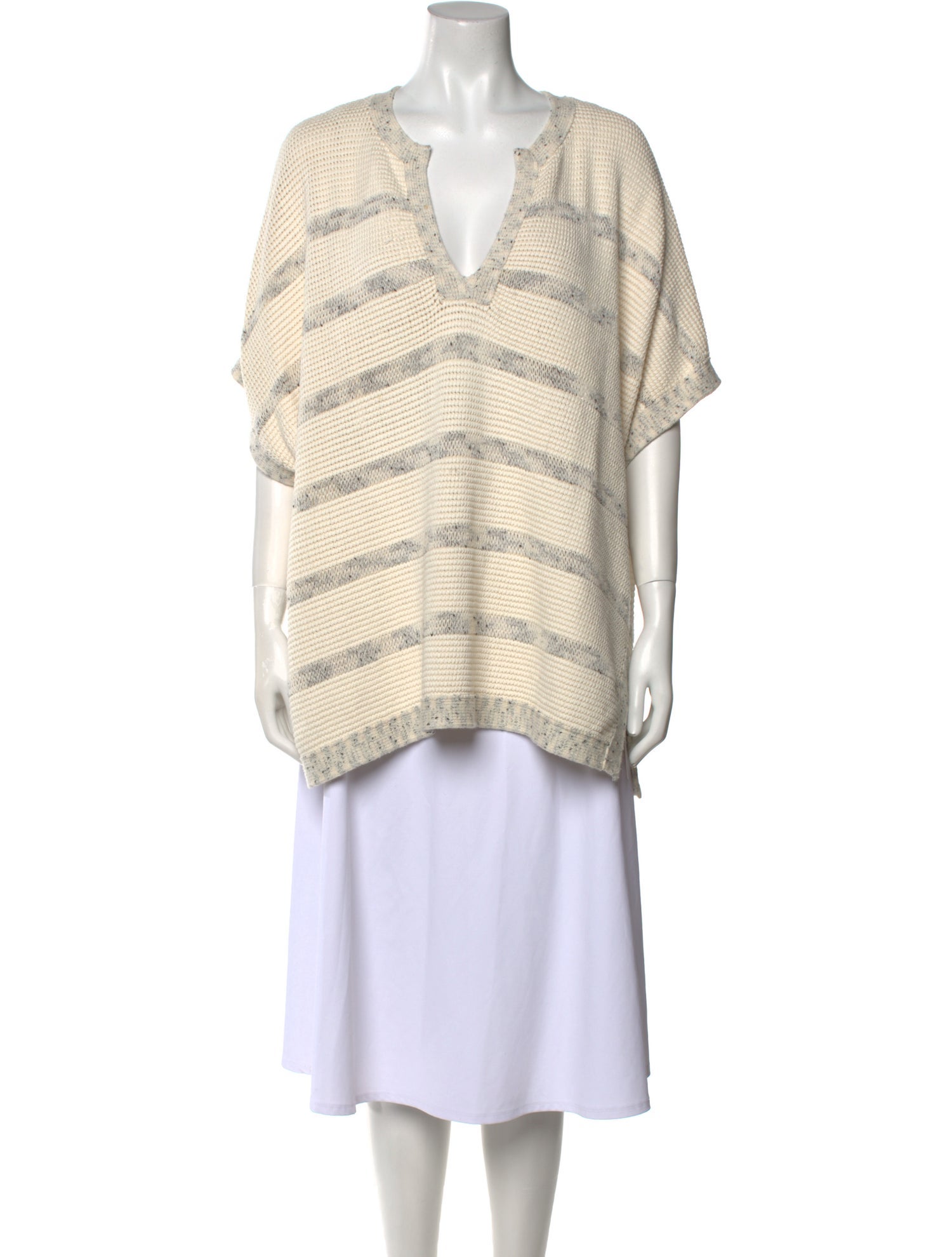 Vince Striped V-Neck Sweater