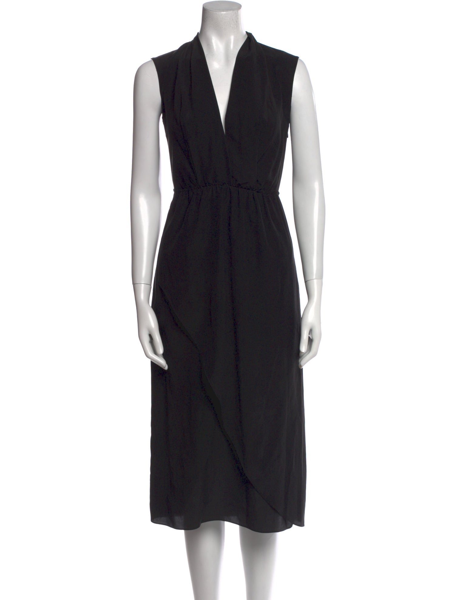 Vince V-Neck Midi Length Dress