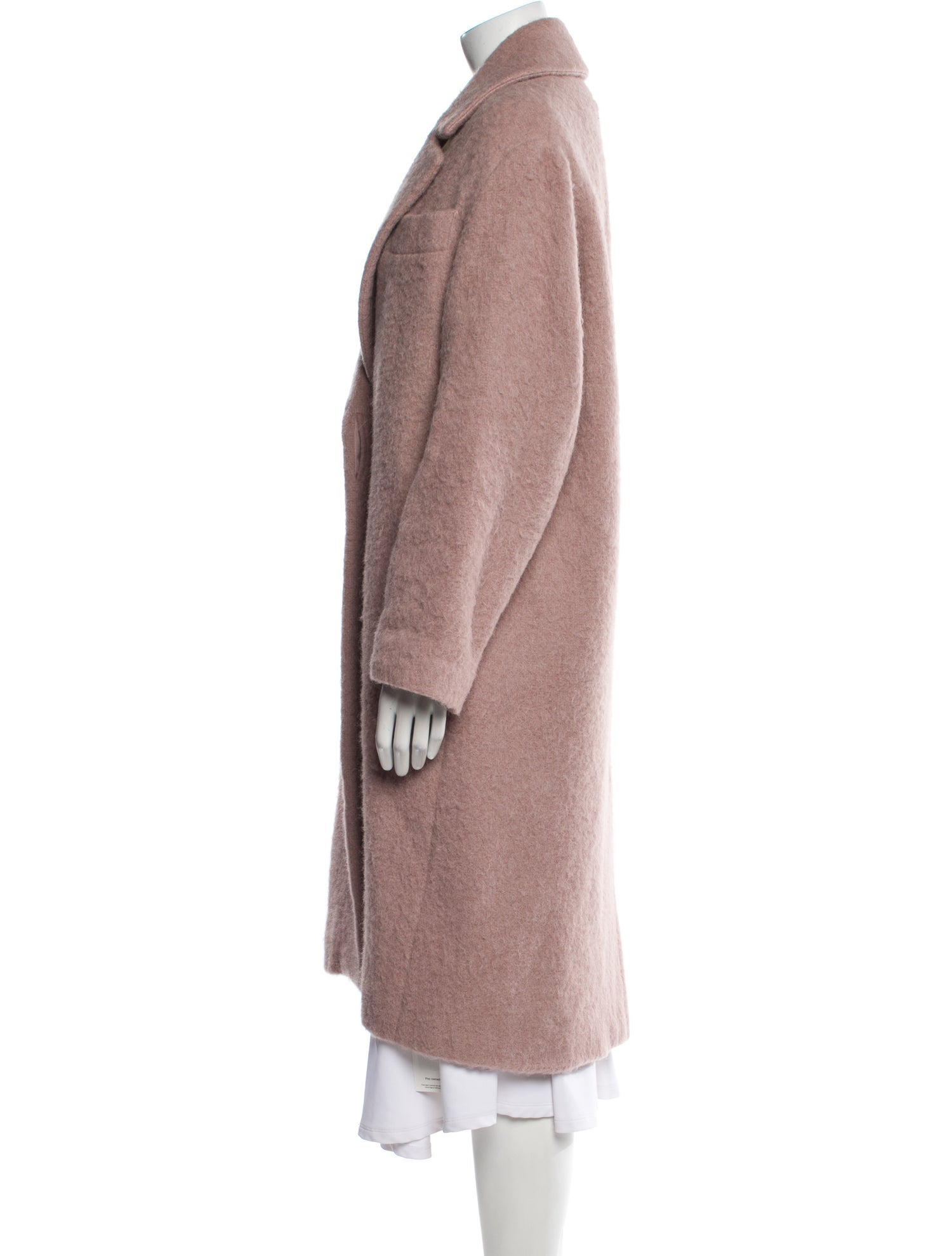 Vince Wool Faux Fur Coat