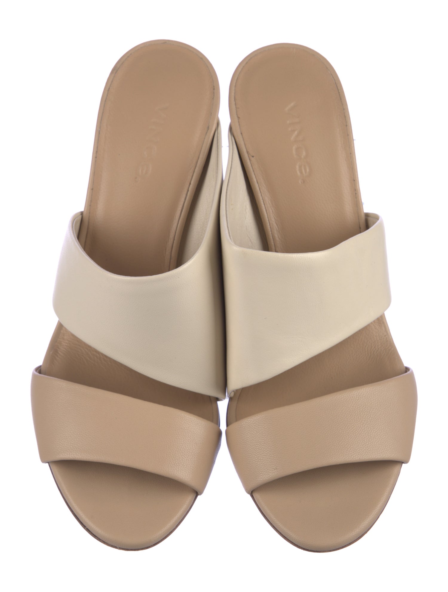 Vince Leather Slides