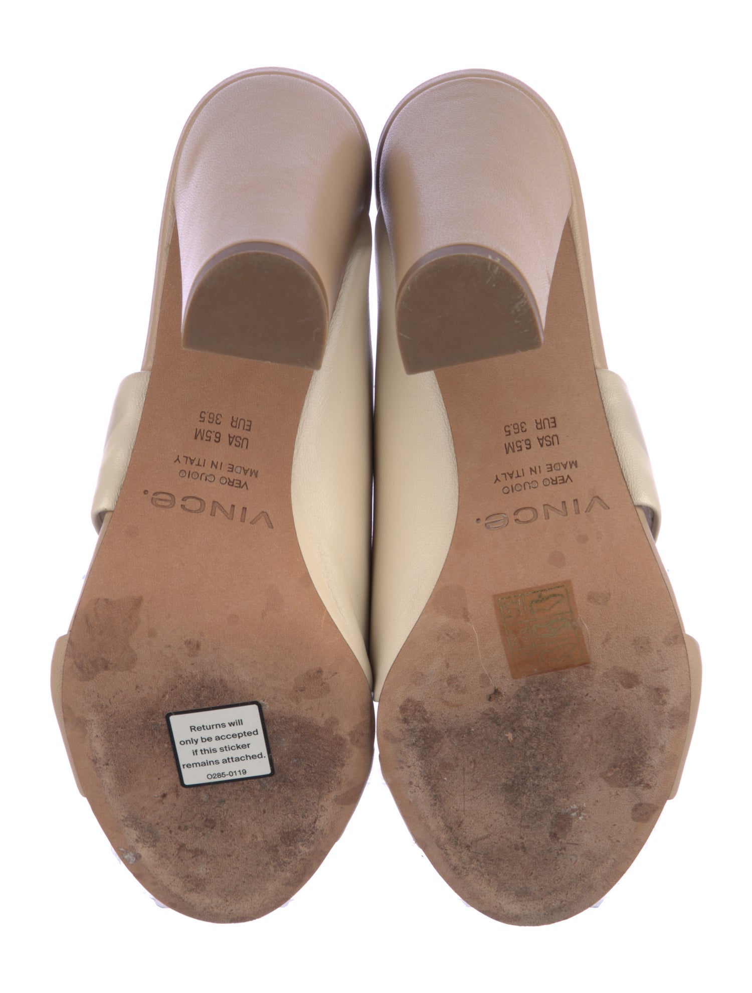 Vince Leather Slides