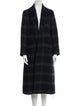 Vince Wool Plaid Print Coat