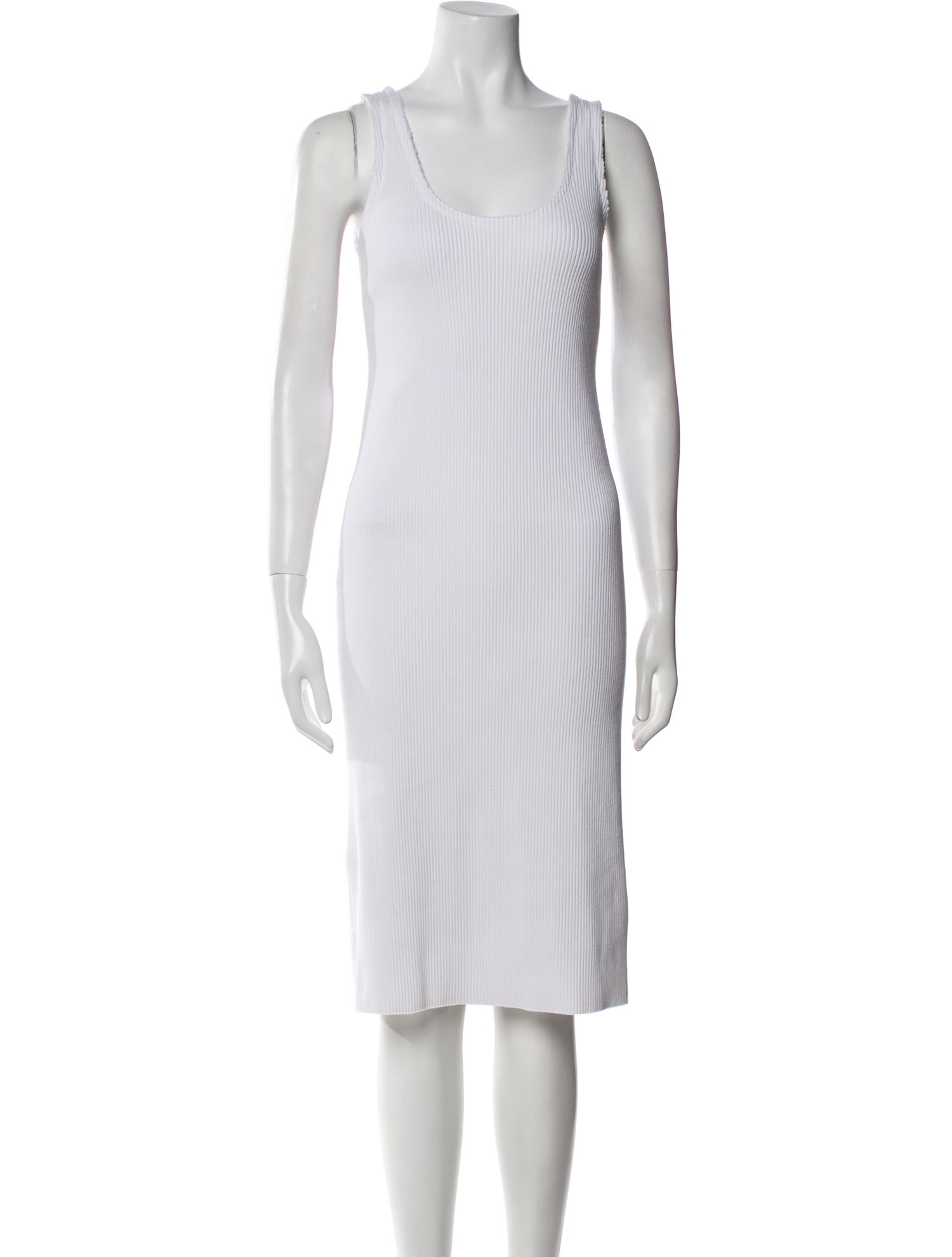 Vince Scoop Neck Knee-Length Dress