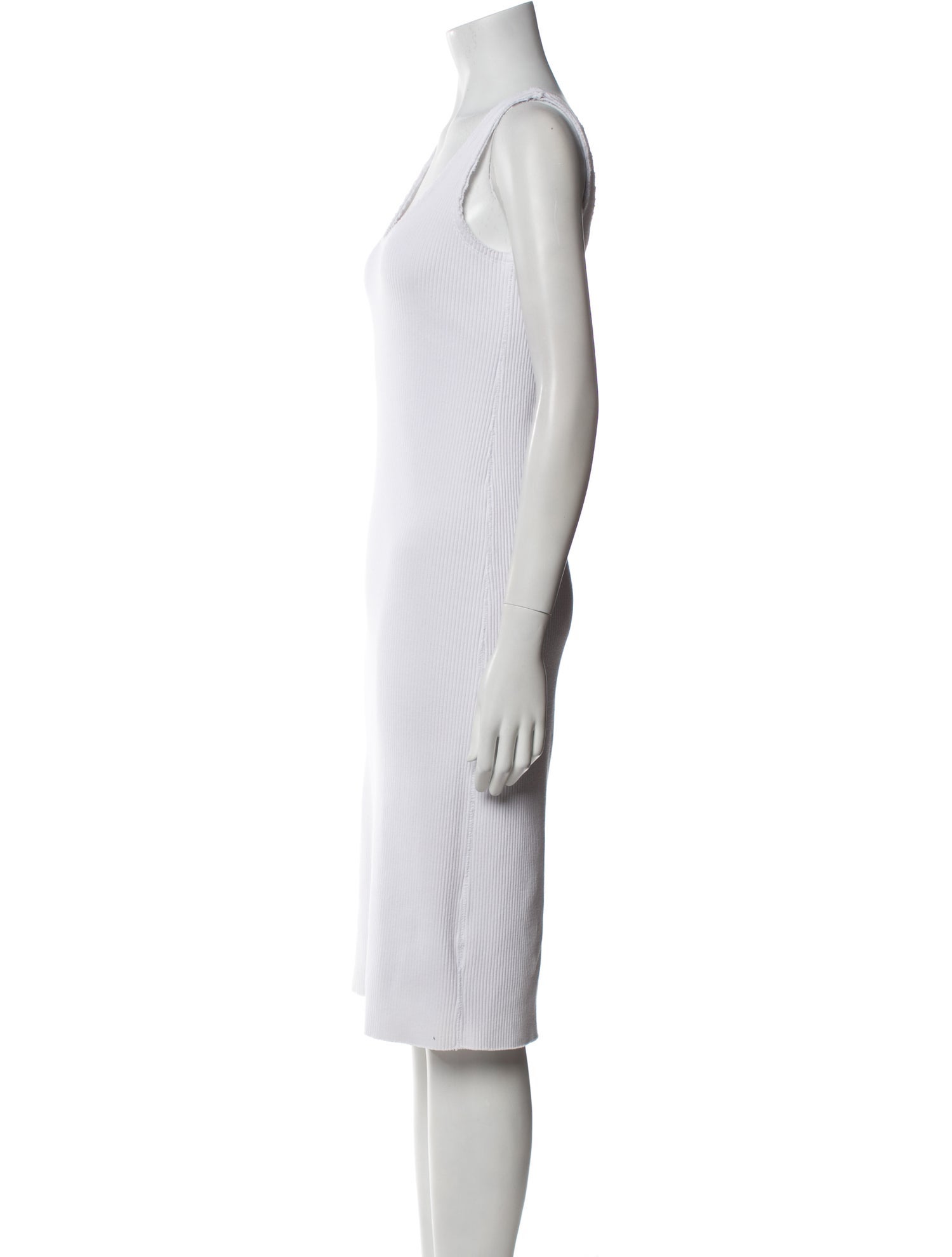 Vince Scoop Neck Knee-Length Dress