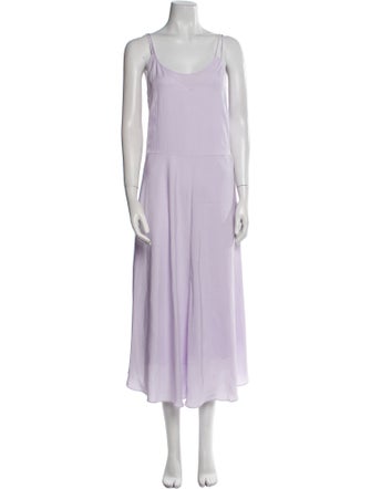 Vince Scoop Neck Long Dress