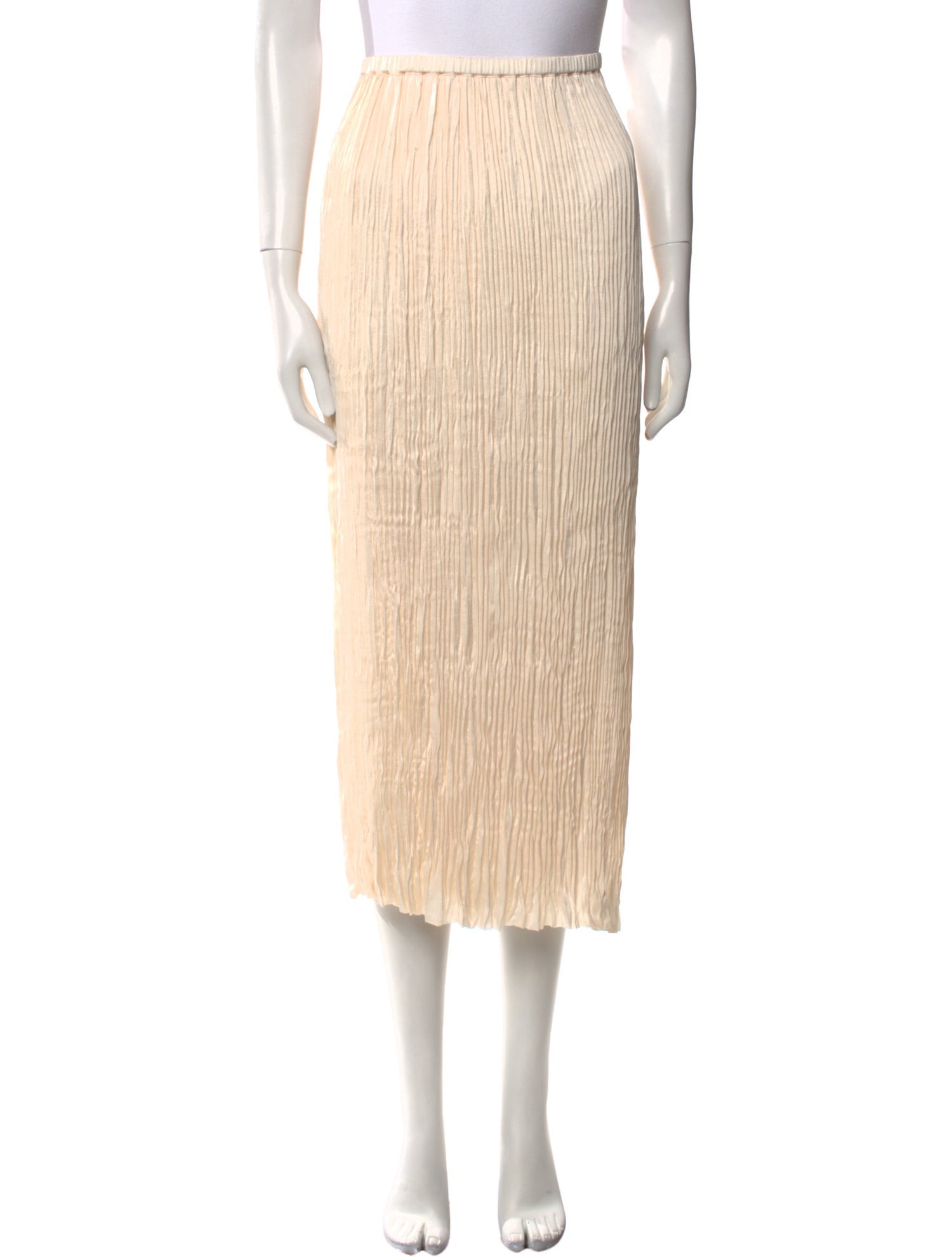 Vince Pleated Accents Midi Length Skirt w/ Tags