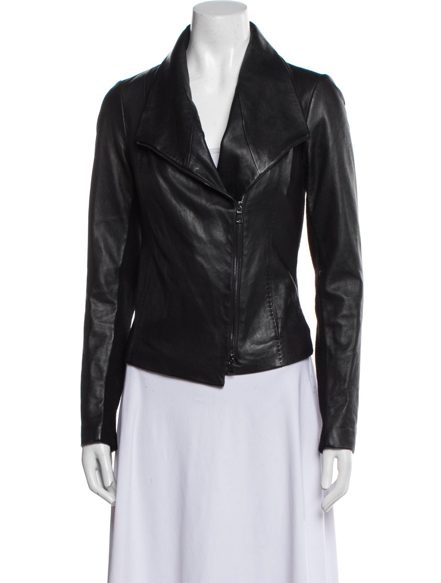 Vince Lamb Leather Biker Jacket