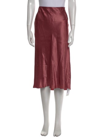 Vince Raw-Edge Trim Knee-Length Skirt