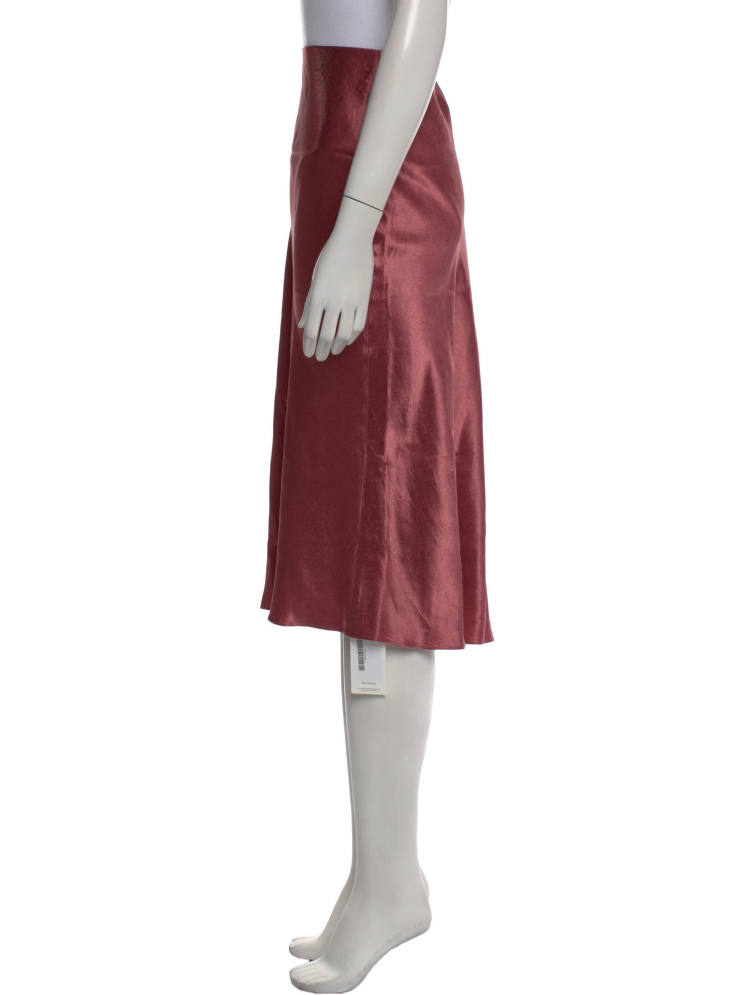 Vince Raw-Edge Trim Knee-Length Skirt