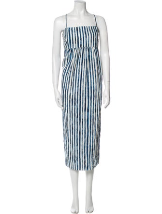 Vince Striped Long Dress