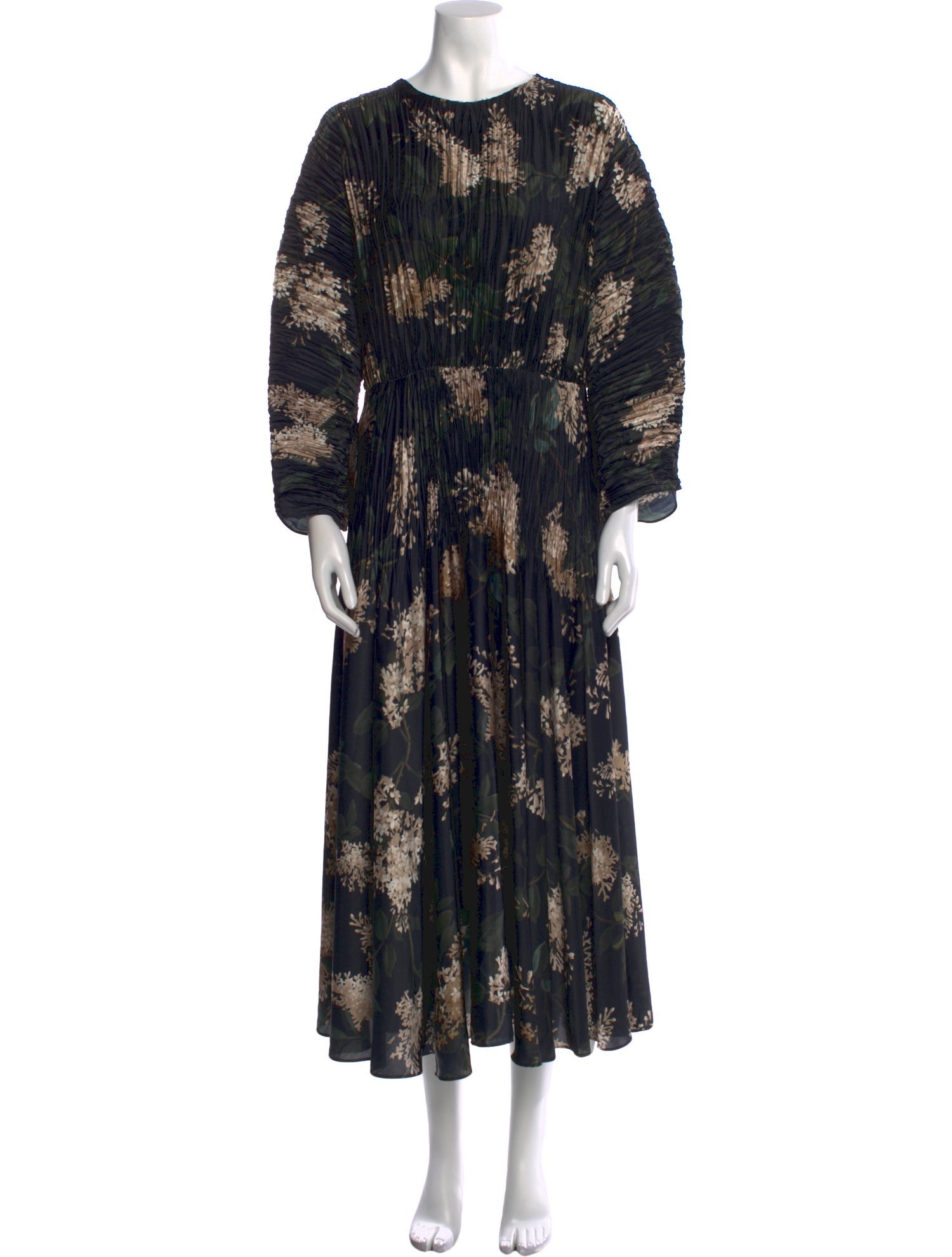 Vince Floral Print Long Dress