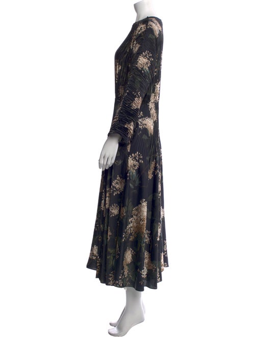 Vince Floral Print Long Dress