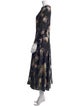 Vince Floral Print Long Dress