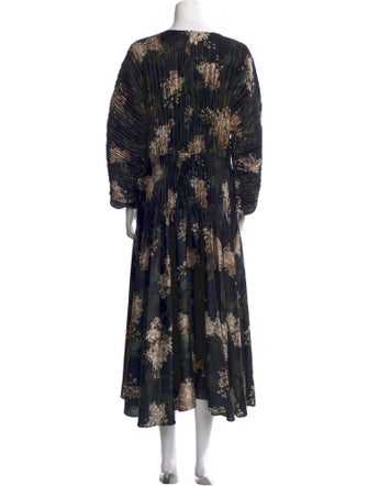 Vince Floral Print Long Dress