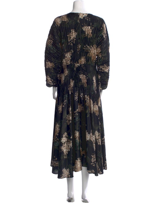 Vince Floral Print Long Dress