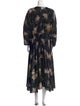 Vince Floral Print Long Dress