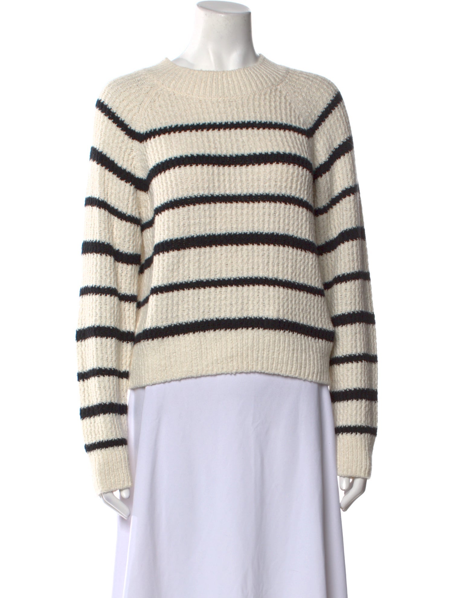 Vince Striped Crew Neck Sweater