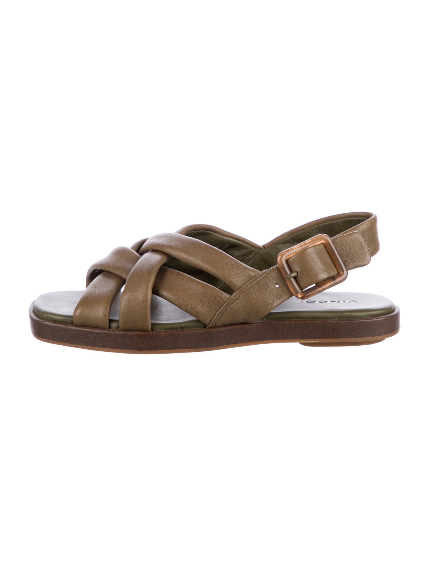 Vince Leather Slingback Sandals