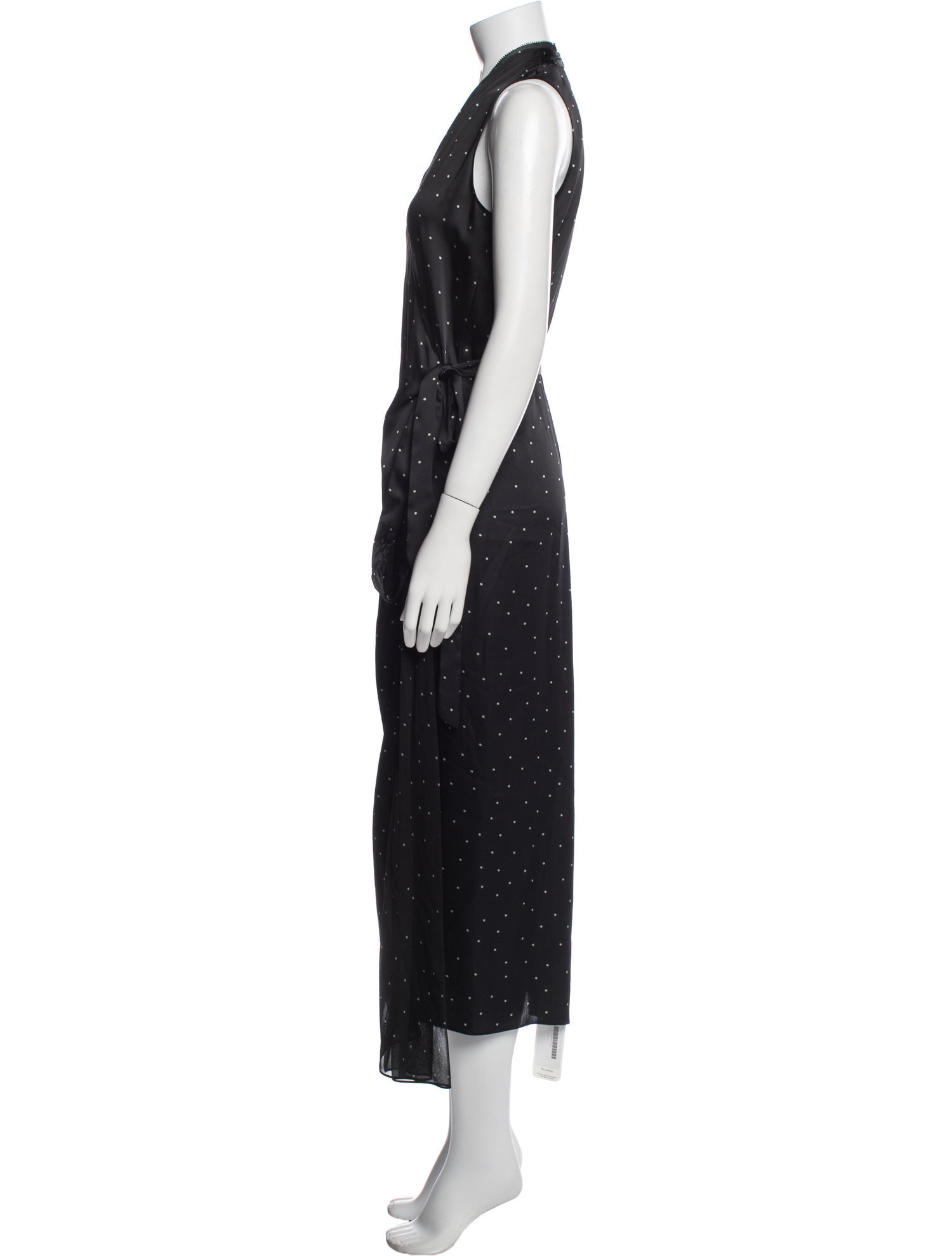 Vince Polka Dot Print Long Dress