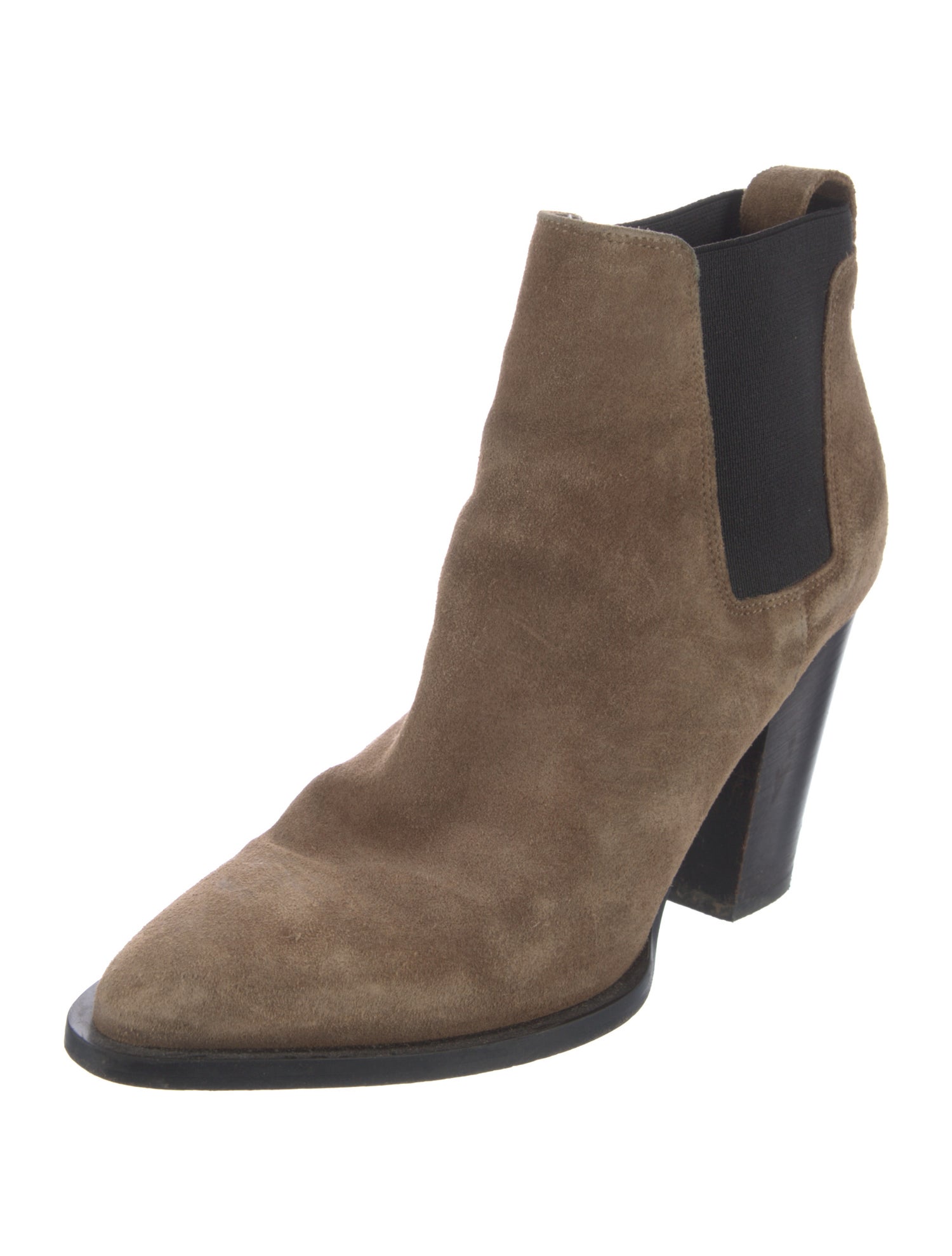 Vince Suede Colorblock Pattern Chelsea Boots