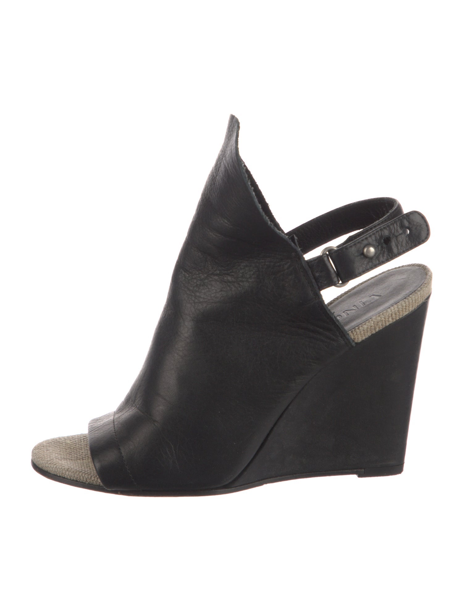 Vince Leather Slingback Sandals