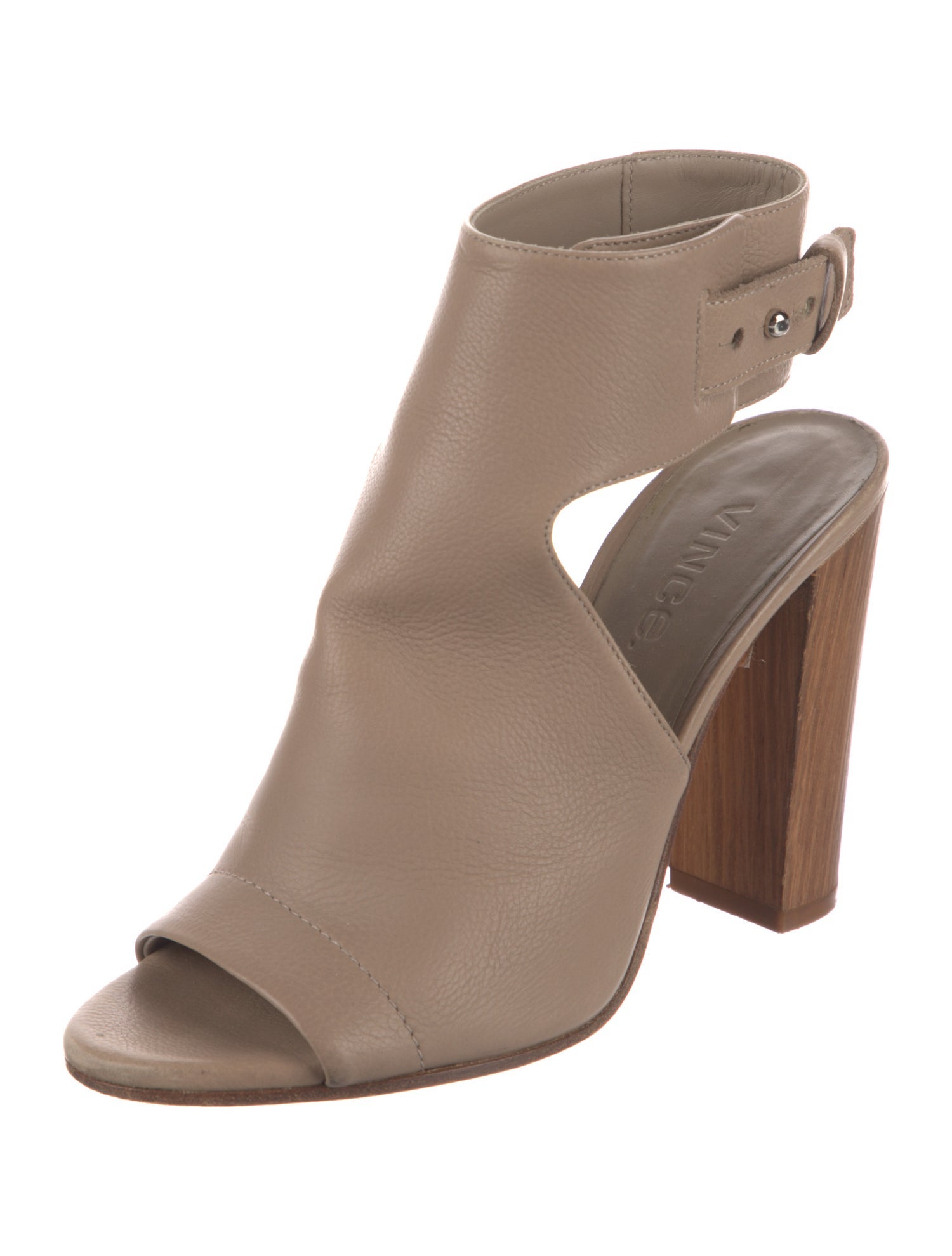 Vince Leather Slingback Sandals