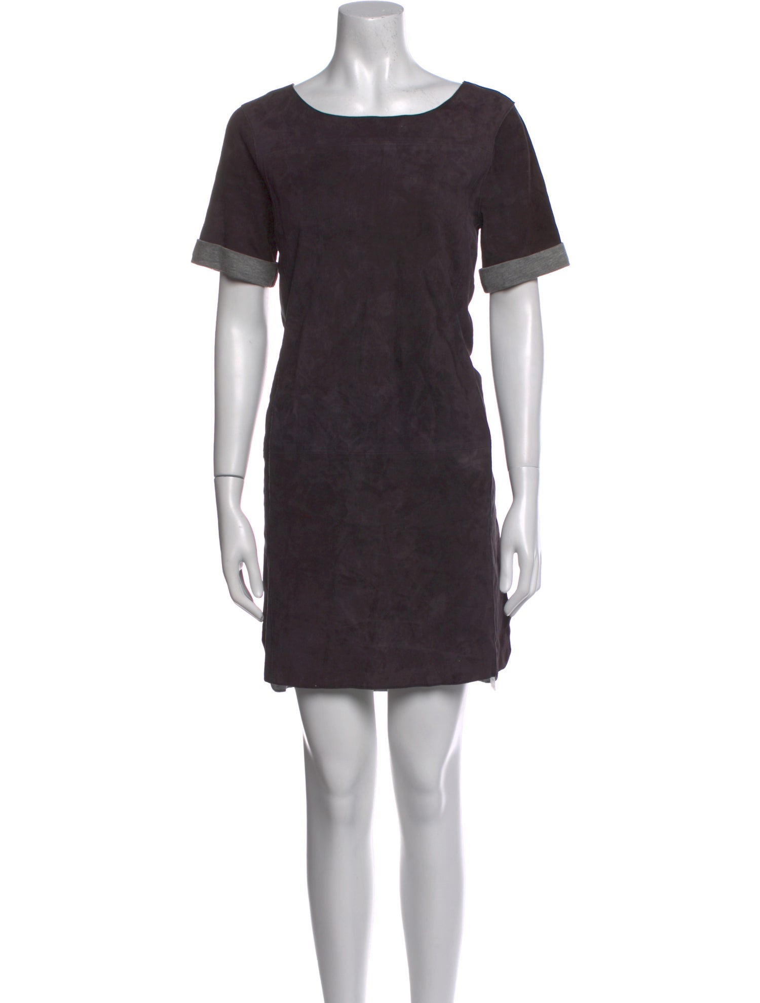 Vince Goat Leather Mini Dress