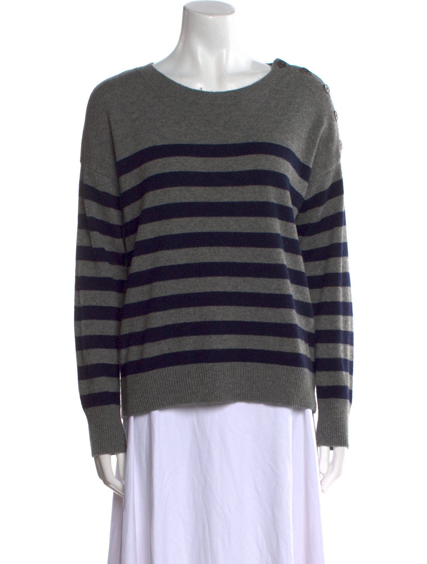 Vince Cashmere Striped Sweater