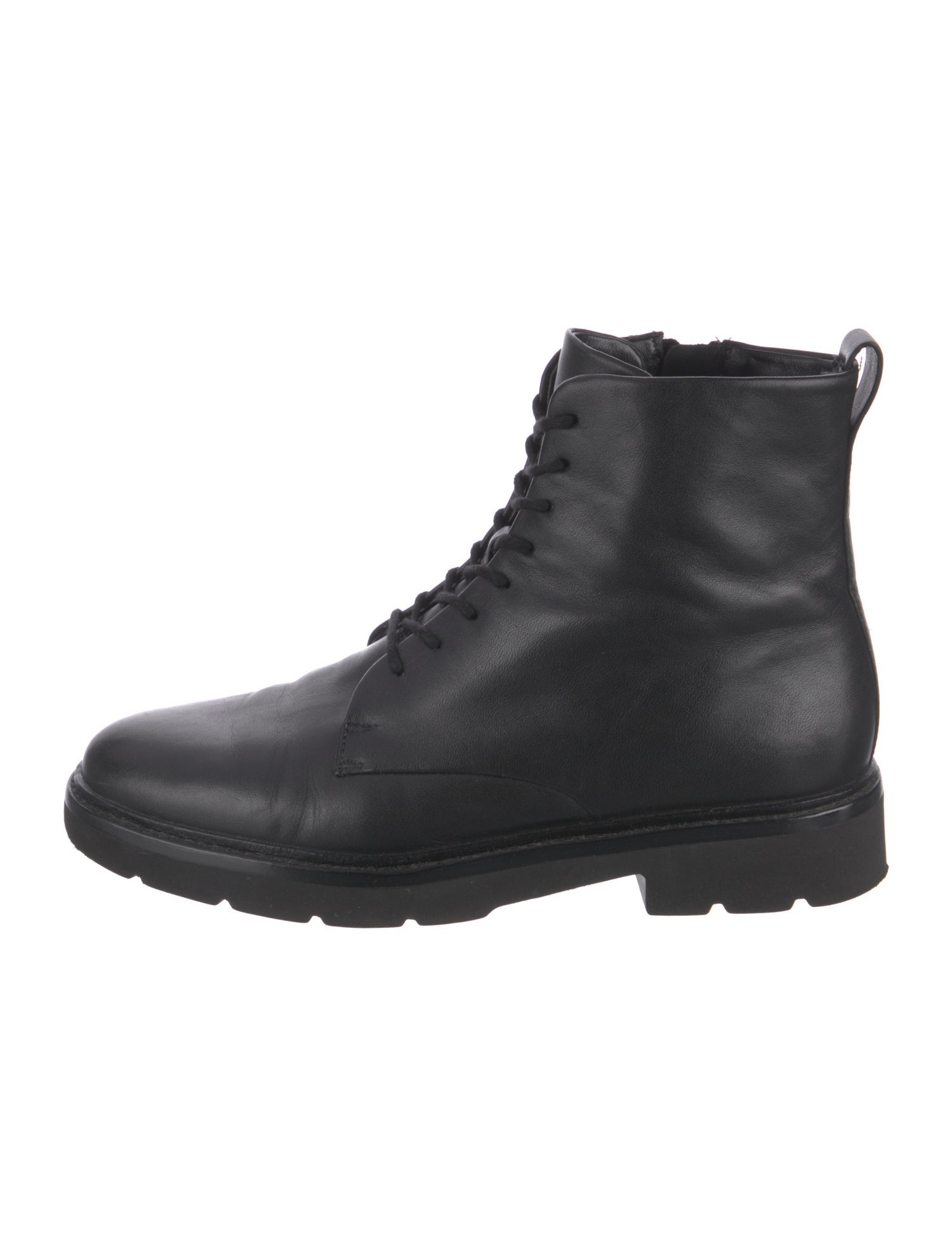 Vince Leather Combat Boots