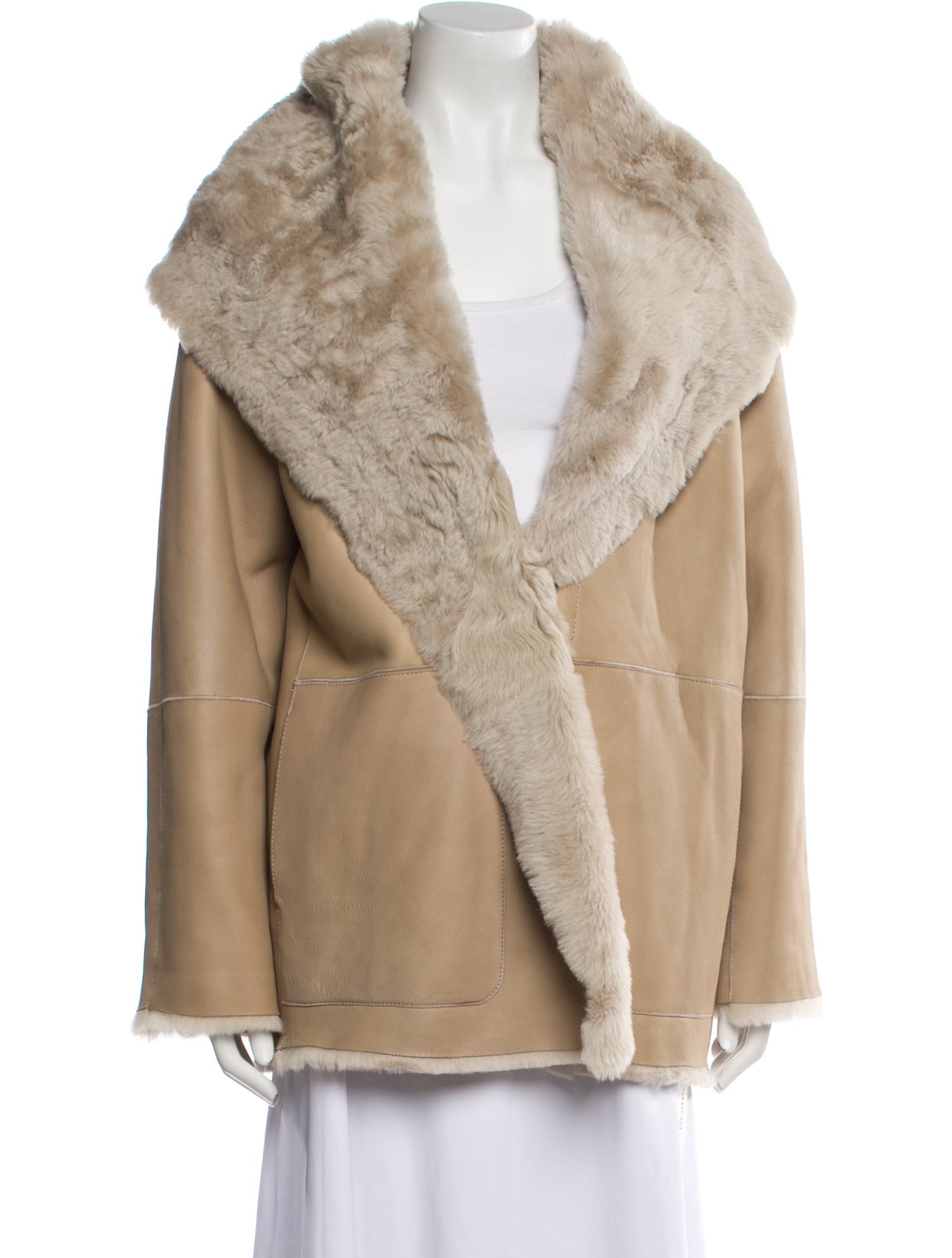 Vince Shearling Faux Fur Jacket