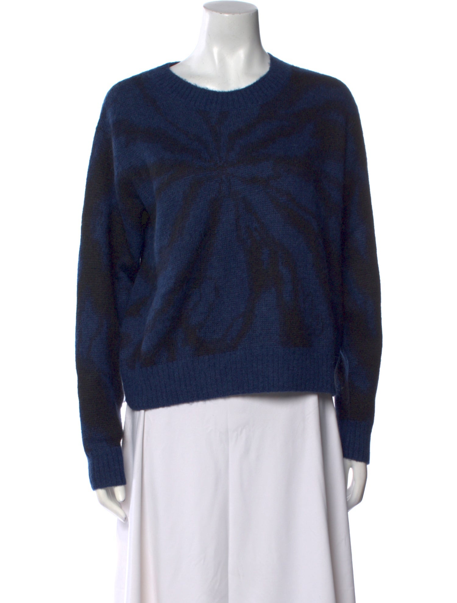 Vince Printed Crew Neck Sweater