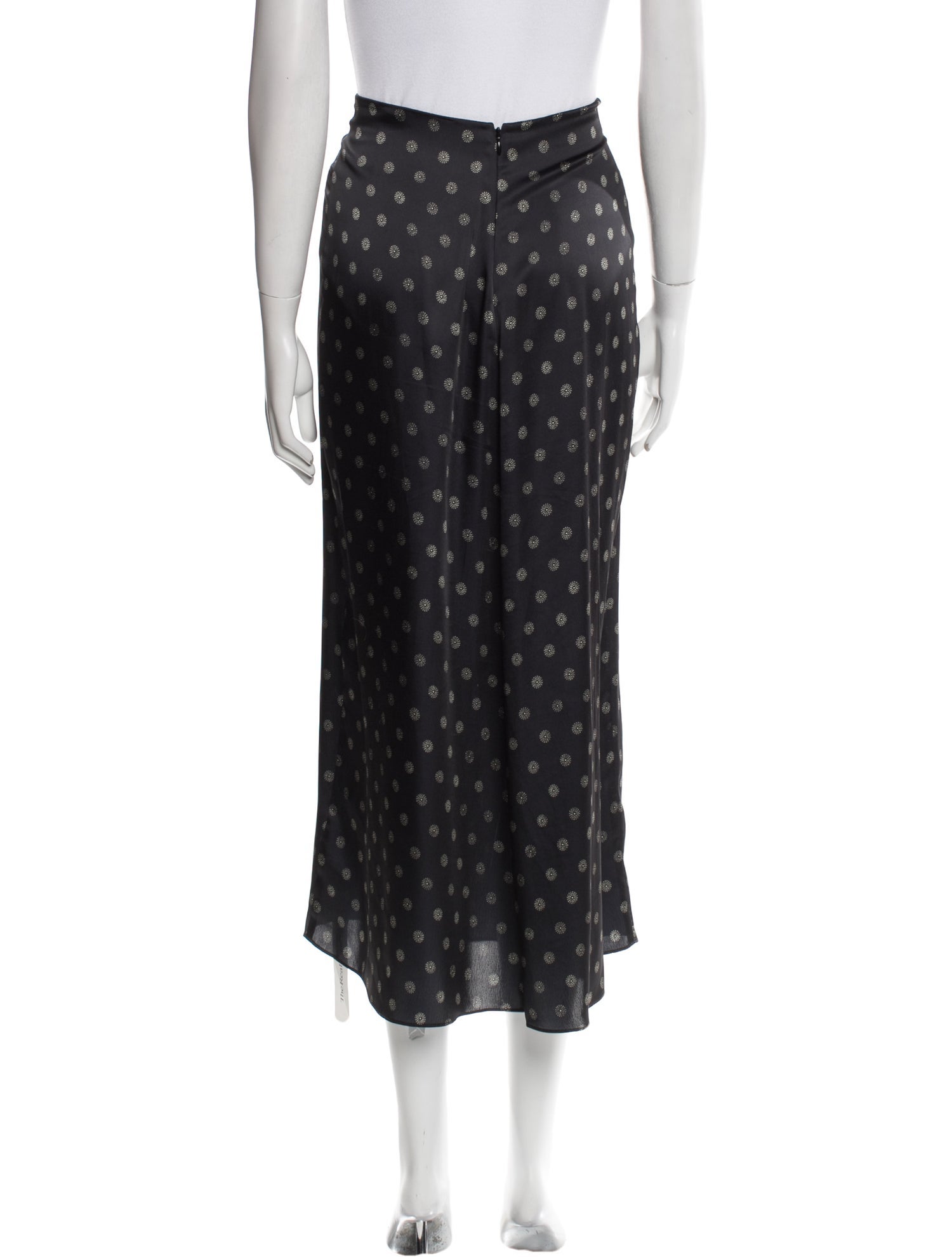 Vince Floral Print Midi Length Skirt