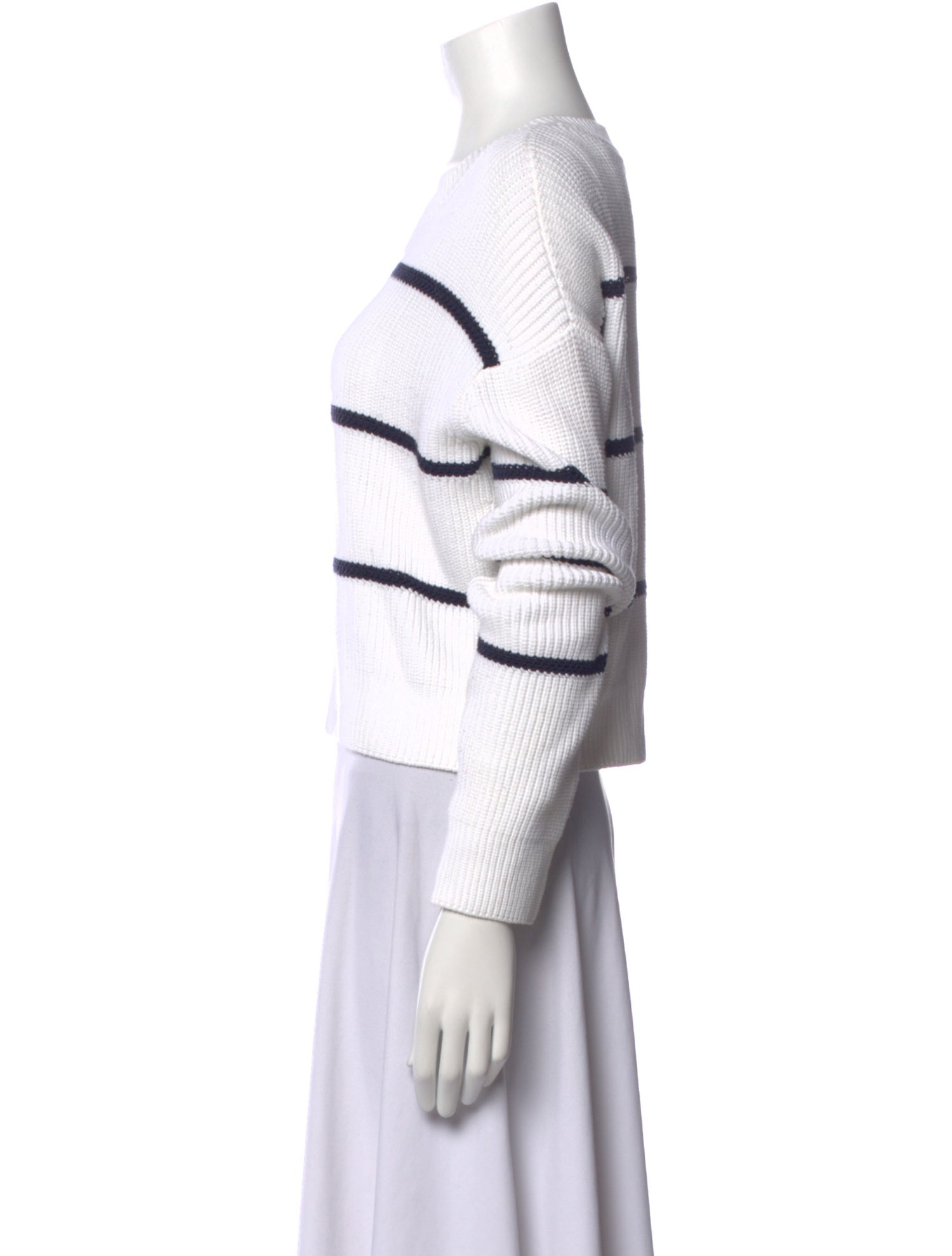 Vince Striped Crew Neck Sweater