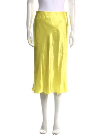 Vince Mesh Accents Knee-Length Skirt