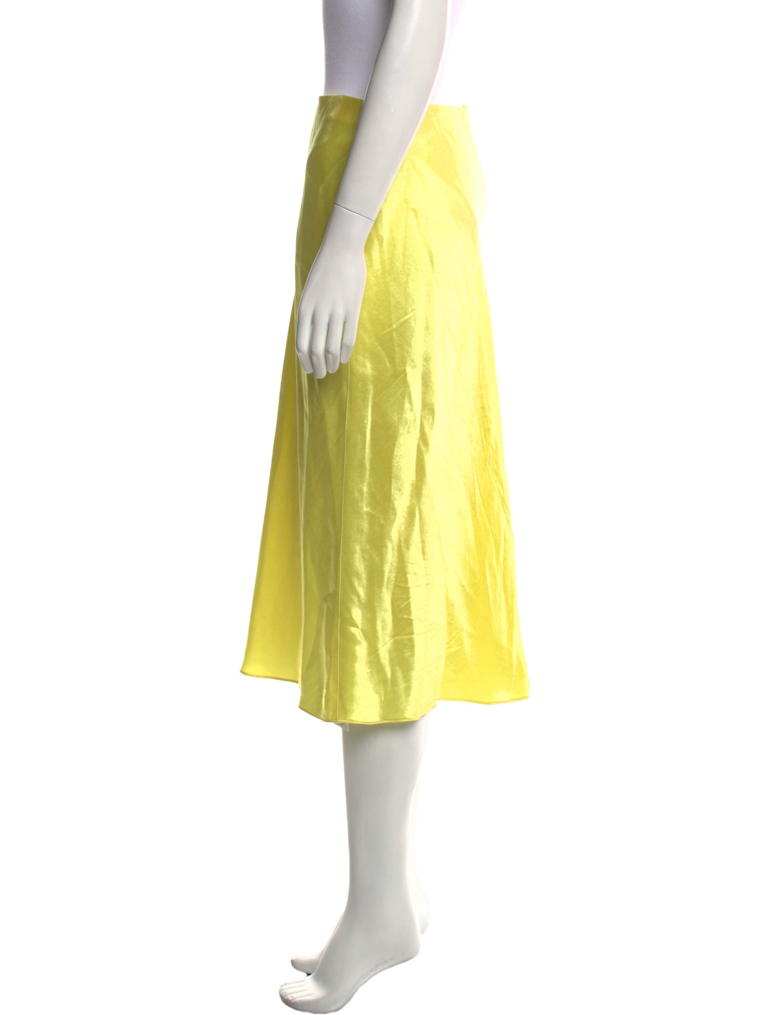 Vince Mesh Accents Knee-Length Skirt