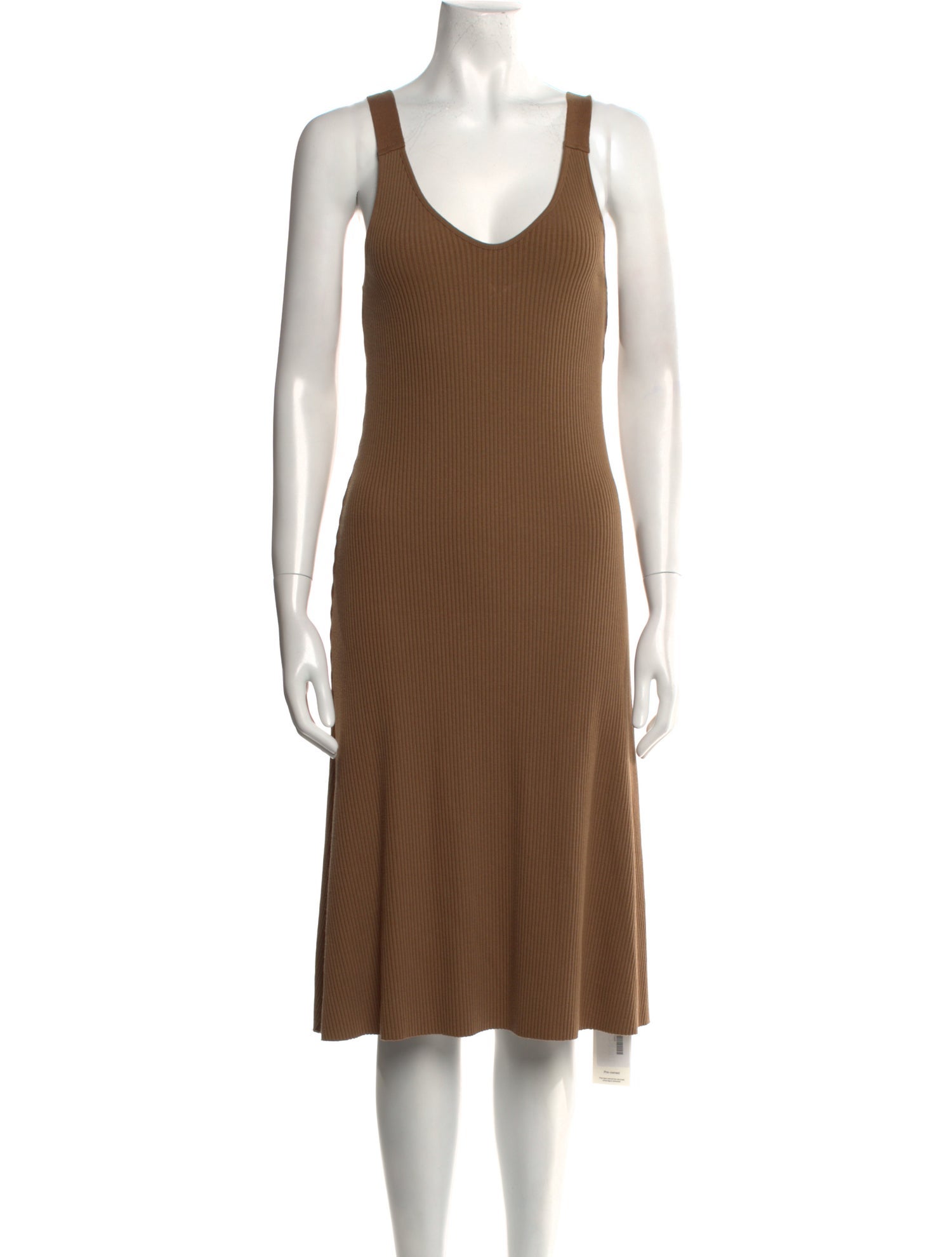 Vince Scoop Neck Midi Length Dress