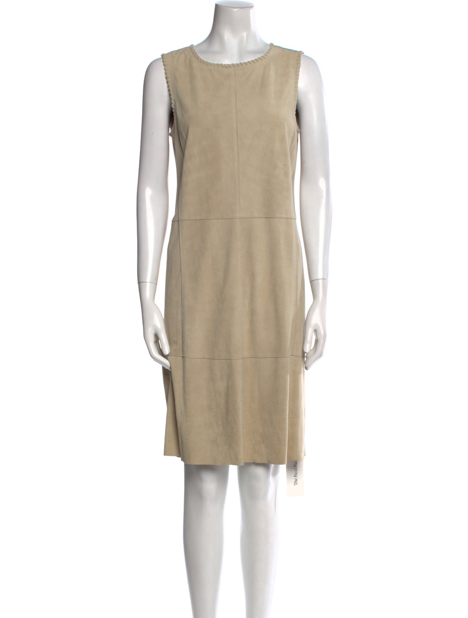 Vince Lamb Leather Knee-Length Dress