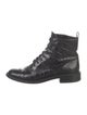 Vince Leather Combat Boots