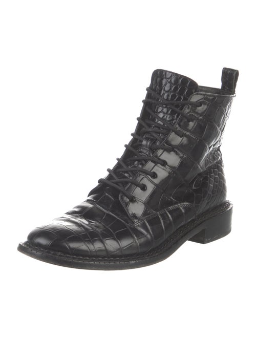 Vince Leather Combat Boots