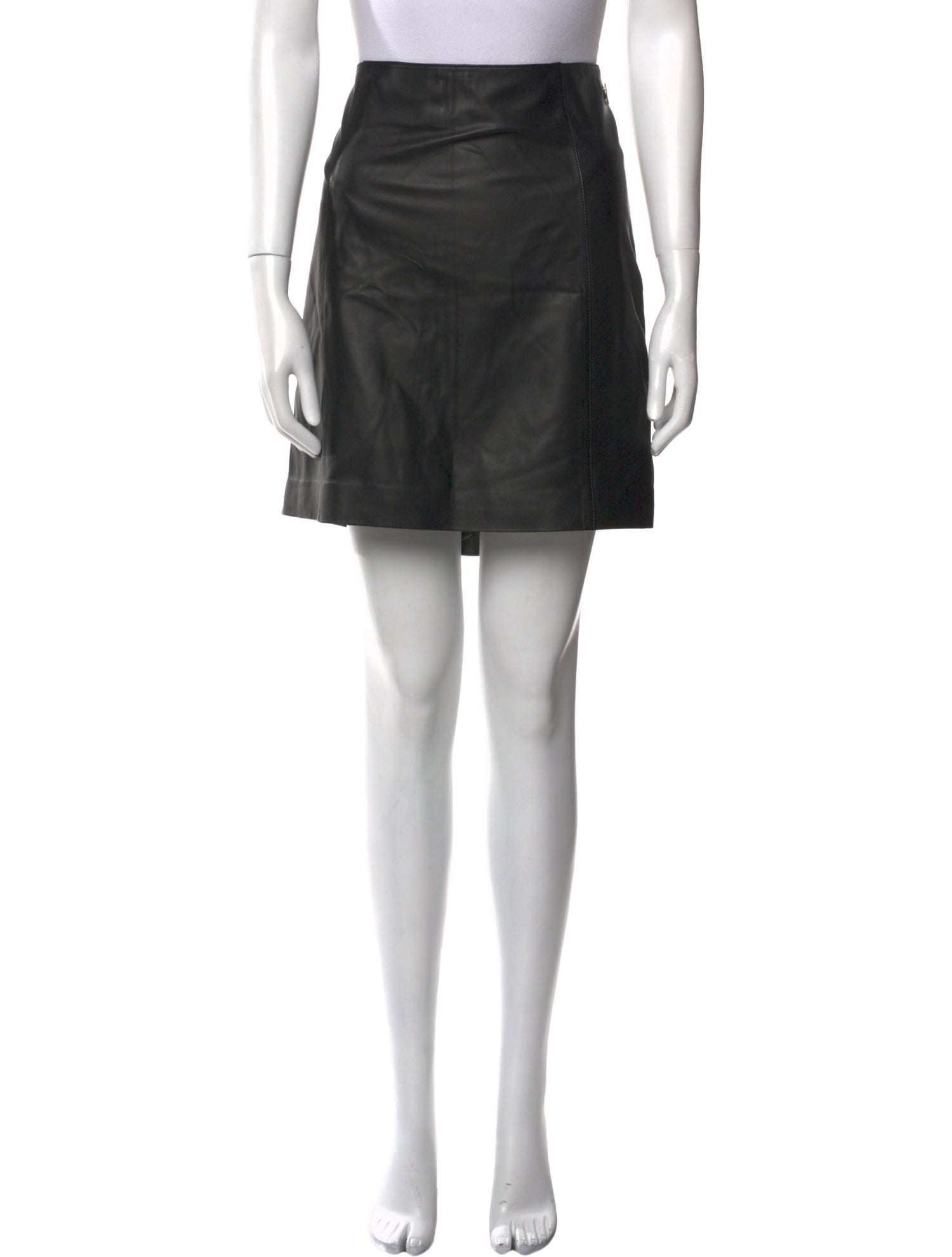 Vince Leather Mini Skirt