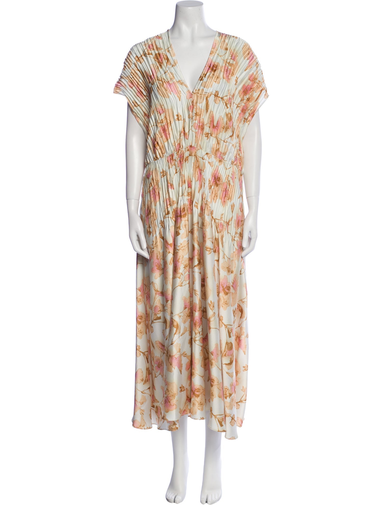 Vince Floral Print Long Dress w/ Tags