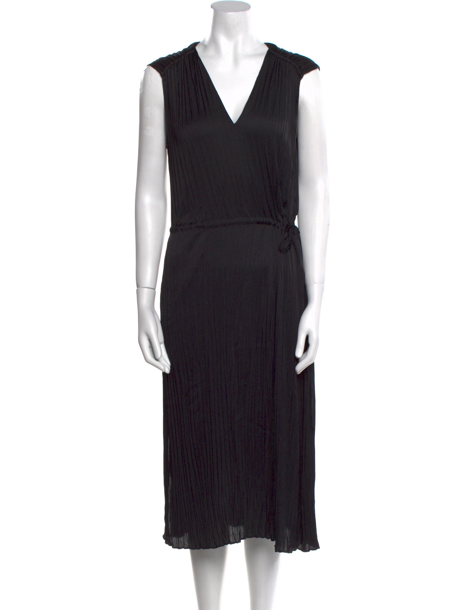 Vince V-Neck Midi Length Dress