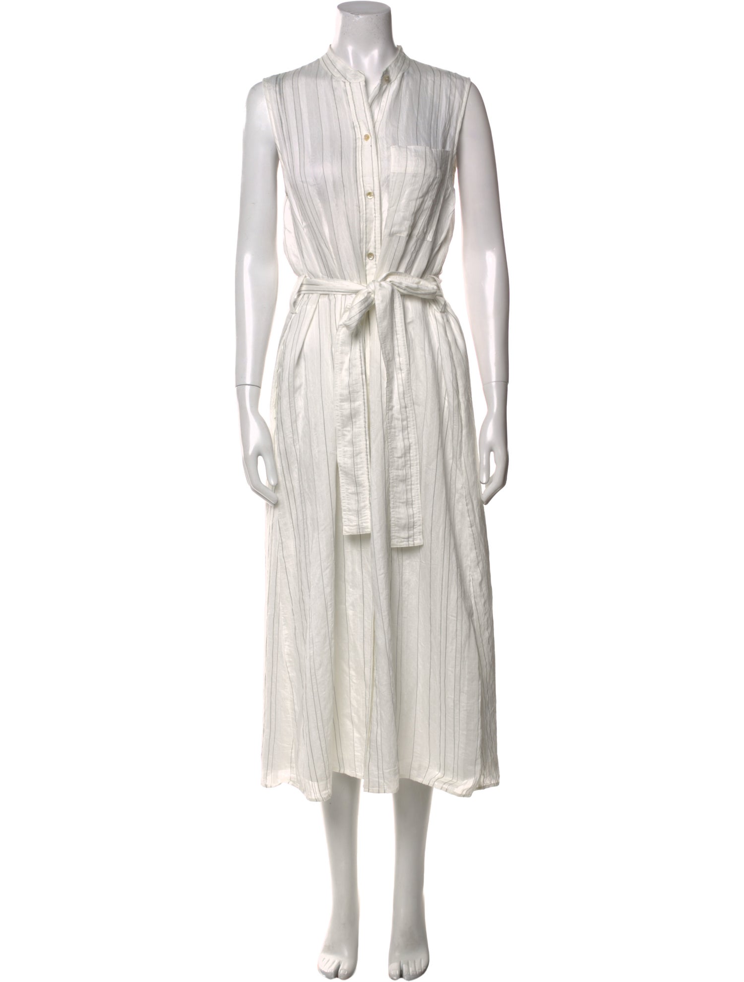 Vince V-Neck Midi Length Dress