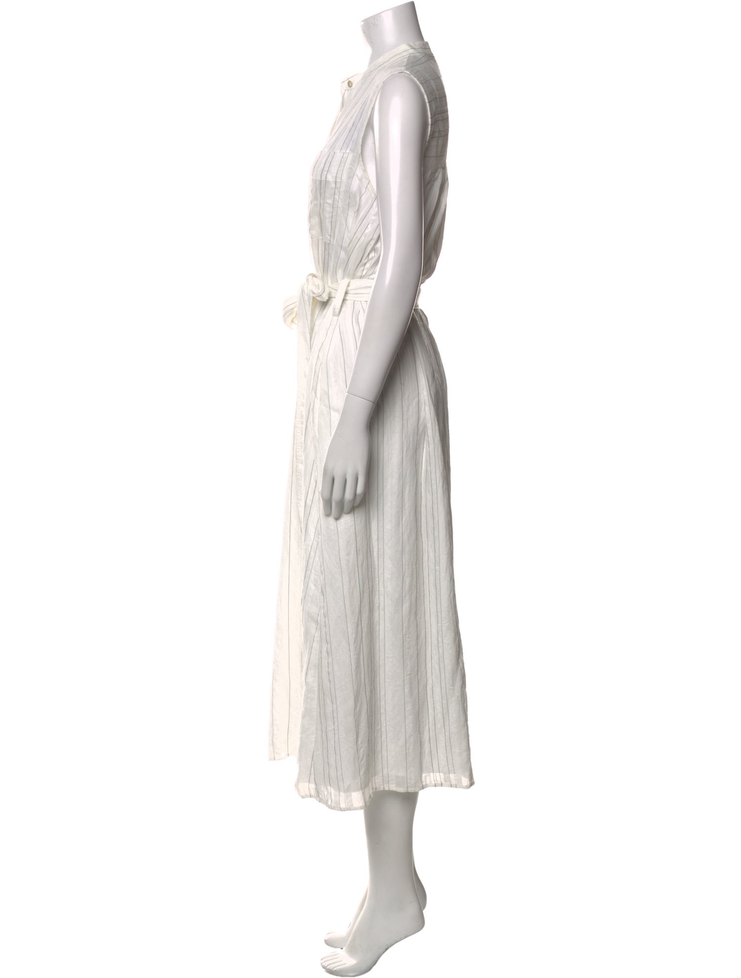 Vince V-Neck Midi Length Dress