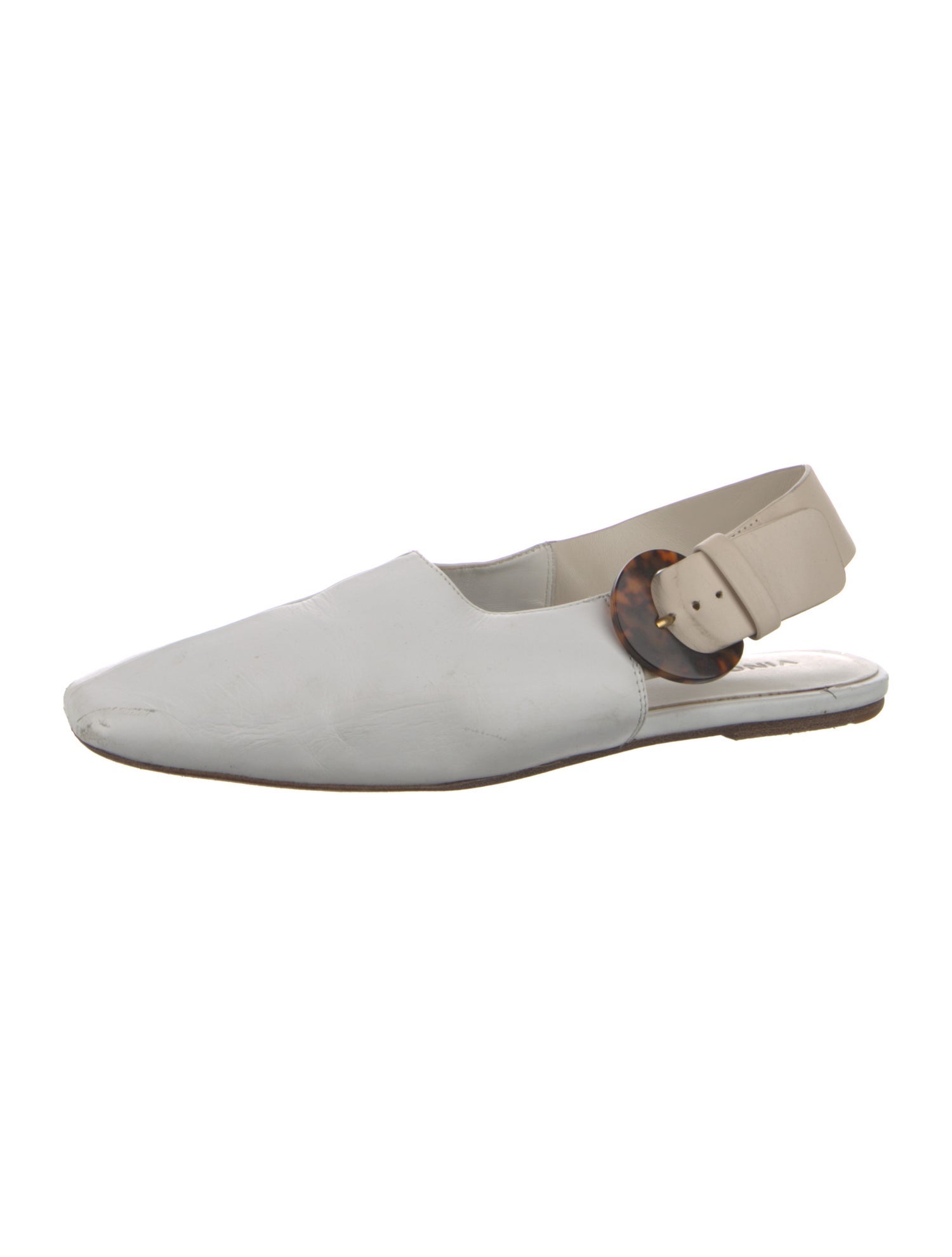 Vince Leather Slingback Flats